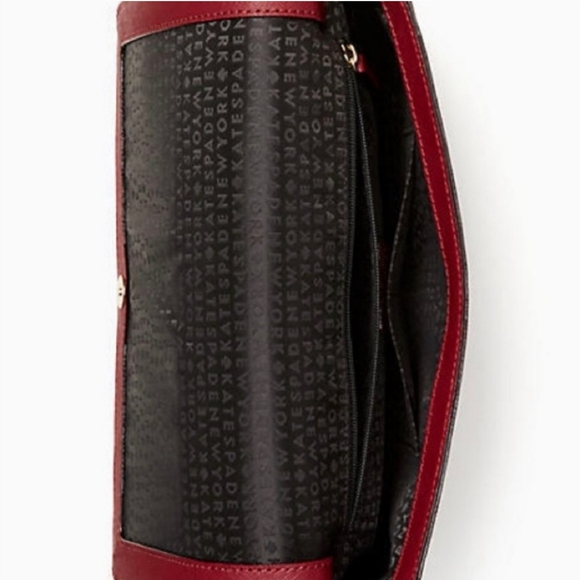 NWT Kate Spade Alek Merlot Crossbody with Bow - Picture 7 of 8